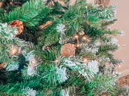 Sztuczna choinka świąteczna LED PALOMAR 180 cm Ciemnozielony_837609