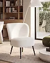 Armchair VOSS Boucle White