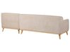 Left Hand Chenille Corner Sofa Beige SIMOS_927930