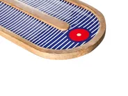 Decoração de parede Rosto JIMETA 40 cm Madeira de mangueira Azul_1038595