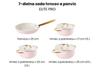 7-dielna sada riadu ELITE PRO Pastelová ružová_992839