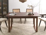 Extending Dining Table CAMDEN Dark Ash Wood 160/200 cm 95 cm_1078246