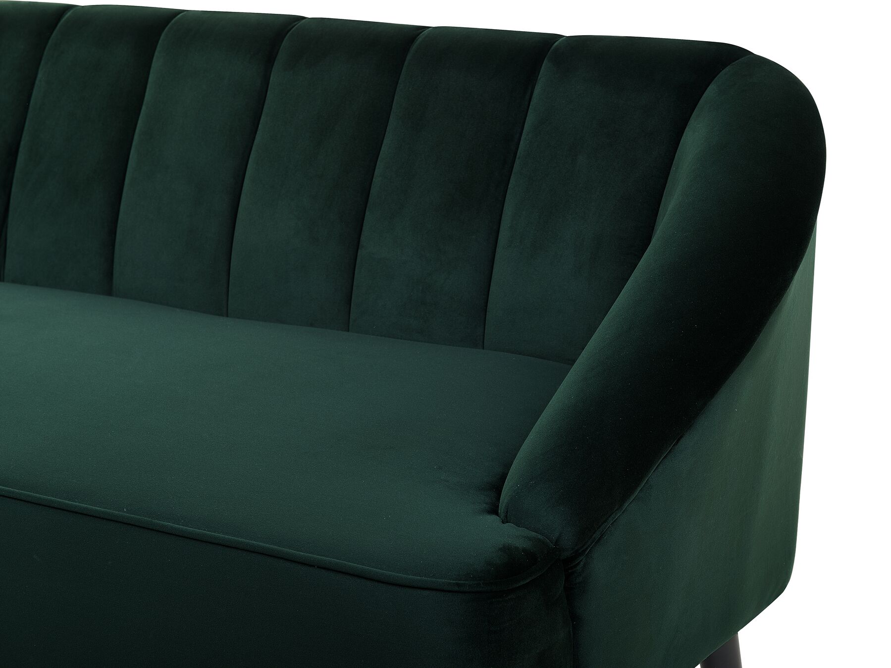 Canapé à 3 Places Vert Foncé 180 Cm Velours - Canapé Trois Places Canape Velours Canape Design Canape Moderne Canape Vert Home Living 86727044