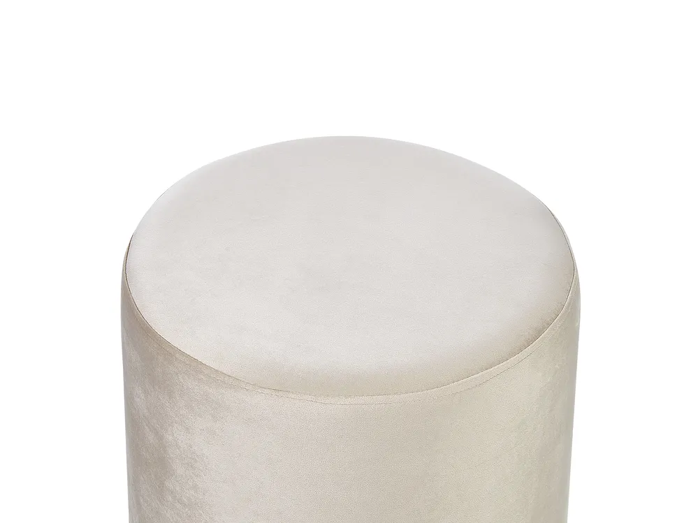 Pouffe LOVETT Velvet Light Beige_914671