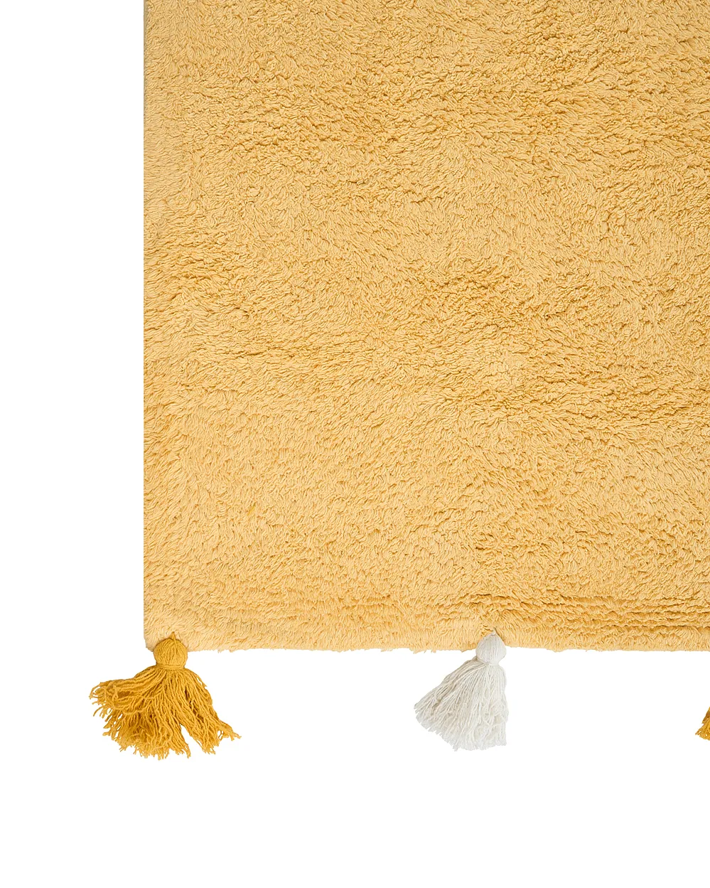 Kids Rug KODINHI  Yellow 140 x 200 cm Cotton_1155146