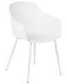 Sada 2 jídelních židlí bílé FONDA_861987