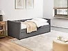 Trundle Bed Fabric LIBOURNE 90 x 200 cm (EU Single) Dark Grey