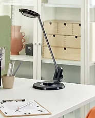Lampada da scrivania a LED CORVUS con dimmer Metallo Nero_1174048