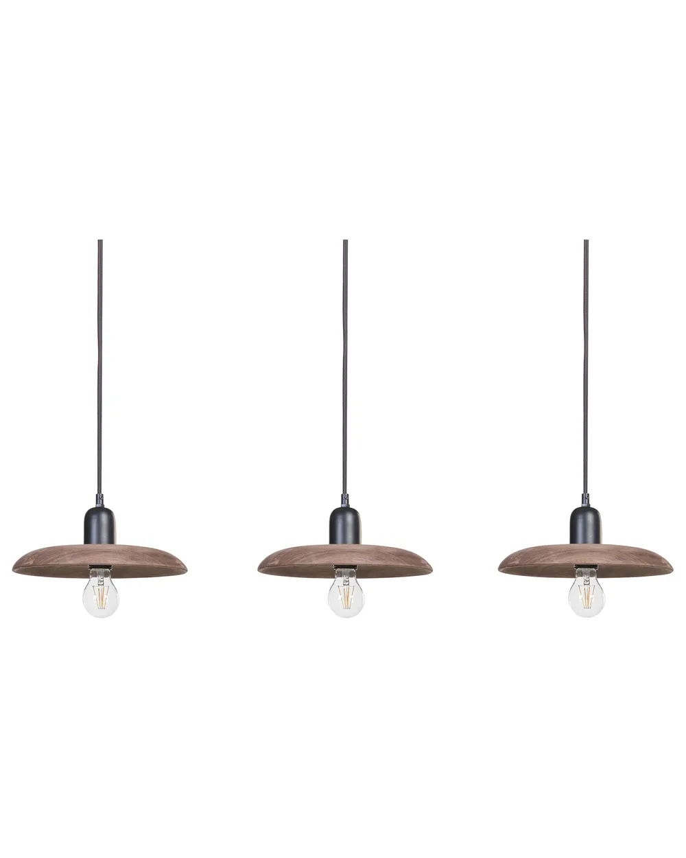 Lampa wisząca MANJEERA Drewno mango Ciemnobrązowy