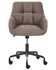 Krzesło obrotowe PALMDALE Boucle Ciemnobrązowy_1073226