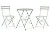 Bistro Set Folding FIORI Metal Grey