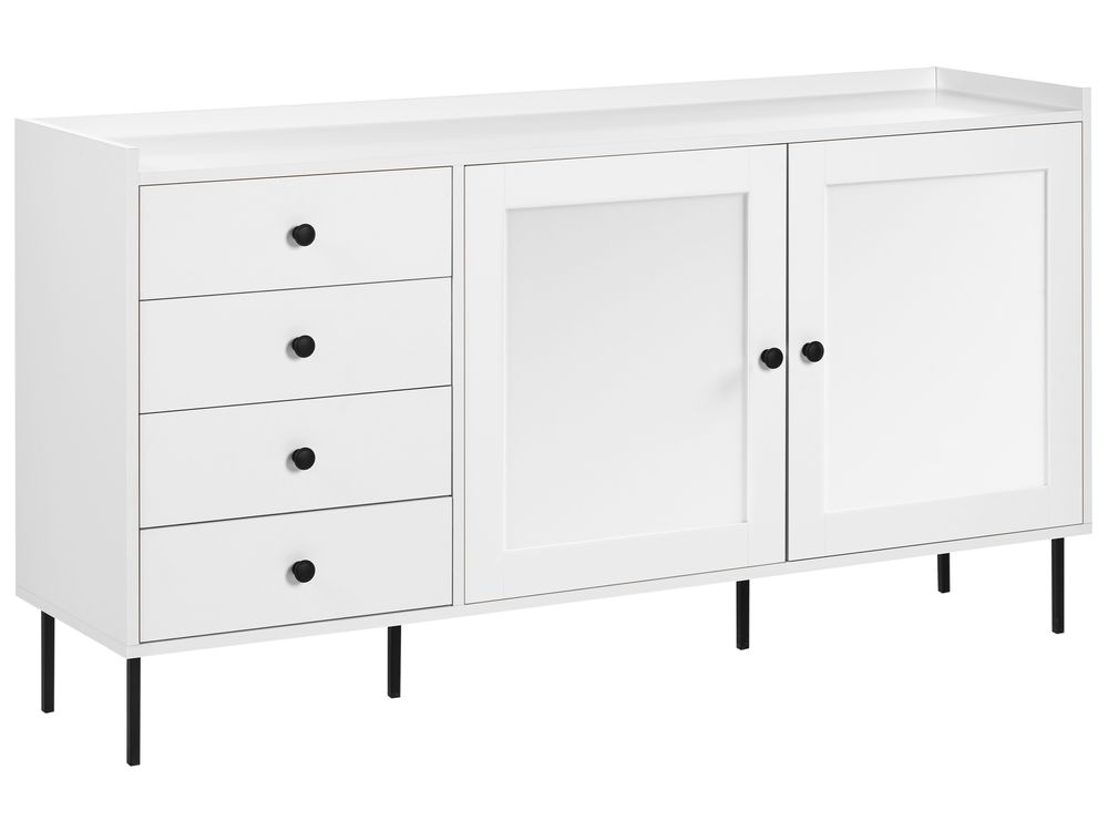 2 Door Sideboard White ALCOVE Beliani