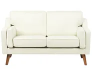Sofa 2 Seater LOKKA Fabric Off-White_893703