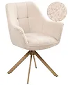 Eetkamerstoel draaibaar HAYDEN Bouclé Lichtbeige