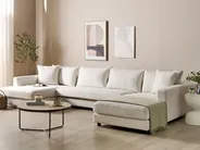 Corner Sofa 5 Seater LILVIKEN Fabric Light Beige_895249