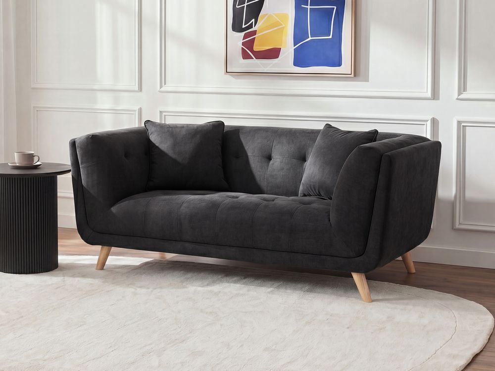 Sofa 2 Seater HABO Fabric Black