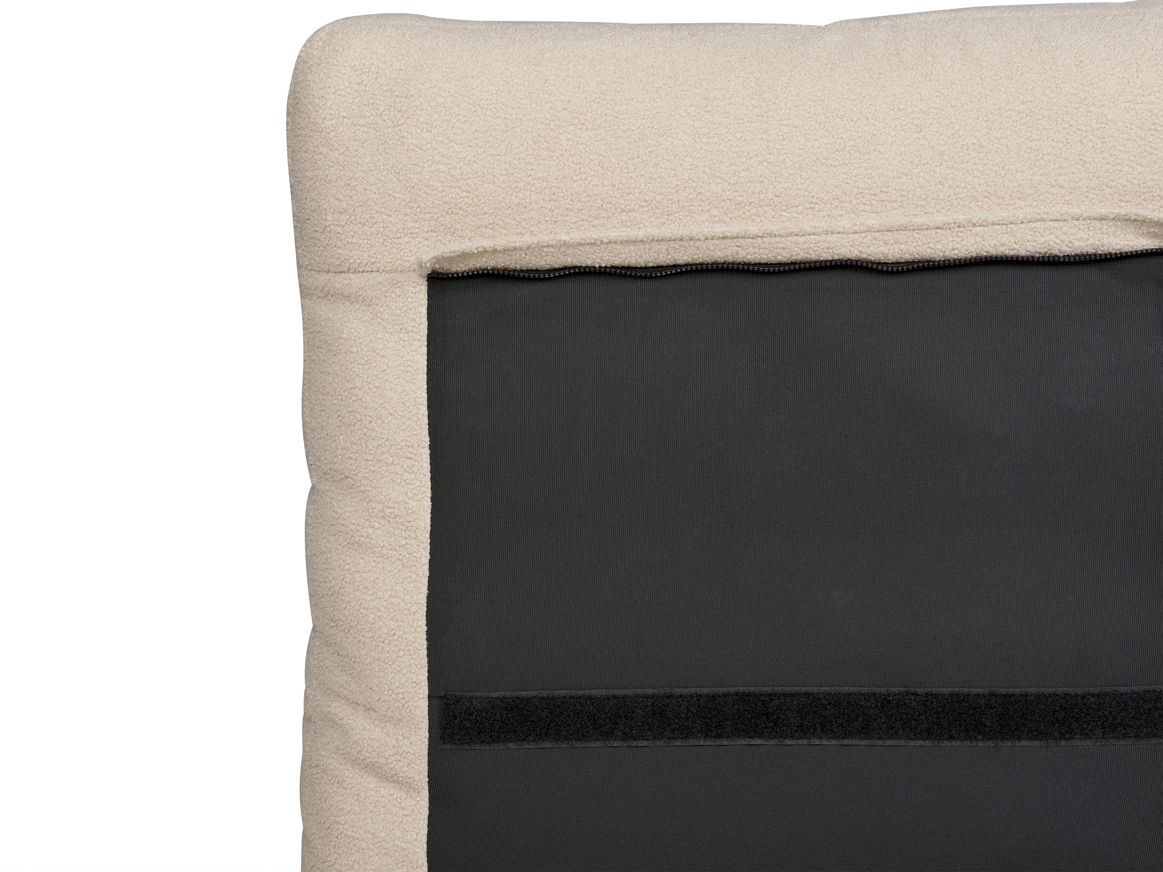 Lit avec sommier Bouclé MELLE 140 x 200 cm Beige_882574