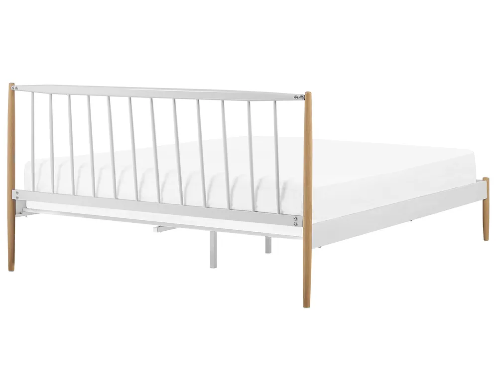 Bed Metal MAURS 180 x 200 cm (EU Super King) White_794551
