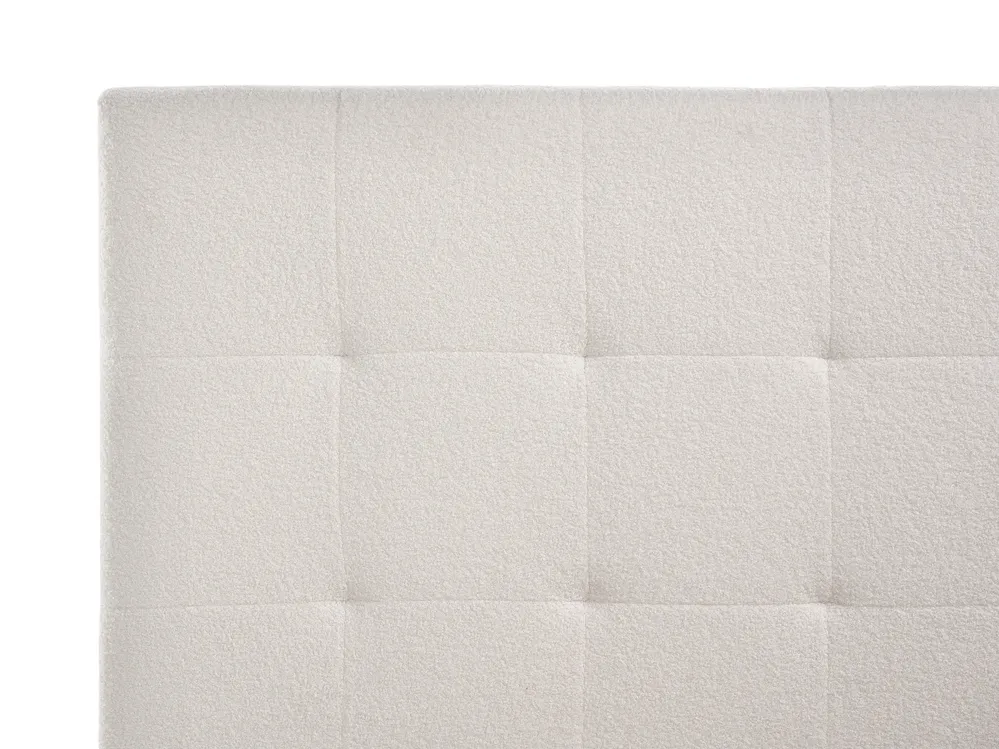 Ottoman Bed LORIENT Boucle Off-White 120 x 200 cm (EU Small Double)_1062974