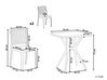 Set de jardin avec table et 2 chaises blanc SERSALE_820105