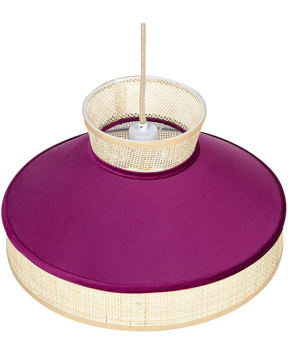 Pendant Lamp BATALI Rattan Fuchsia Pink_836952