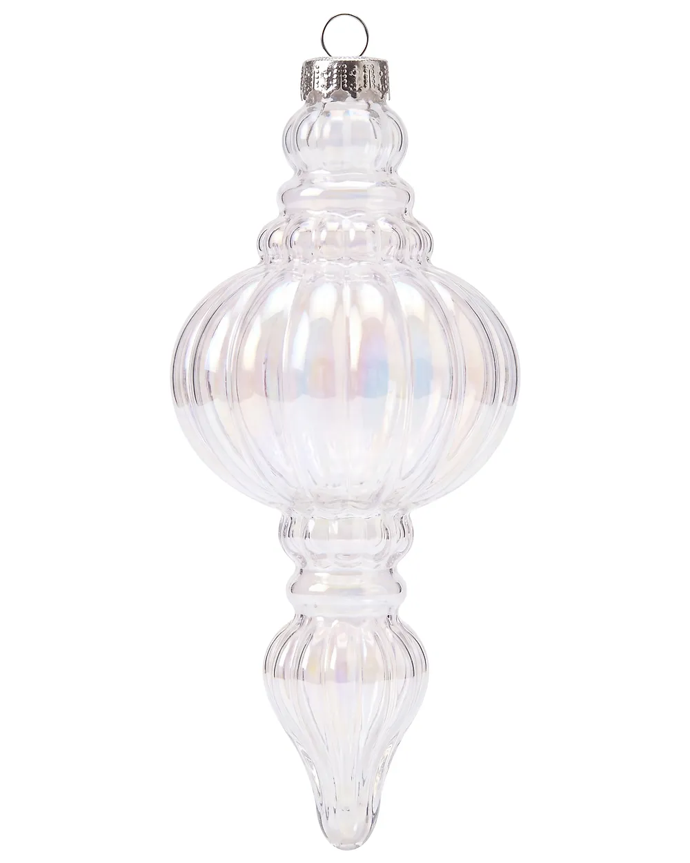 Conjunto de 12 bolas de Navidad ICEFROST Vidrio Plateado_1192200