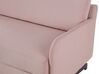 Rózsaszín kárpitozott kanapéágy BELFAST_798387