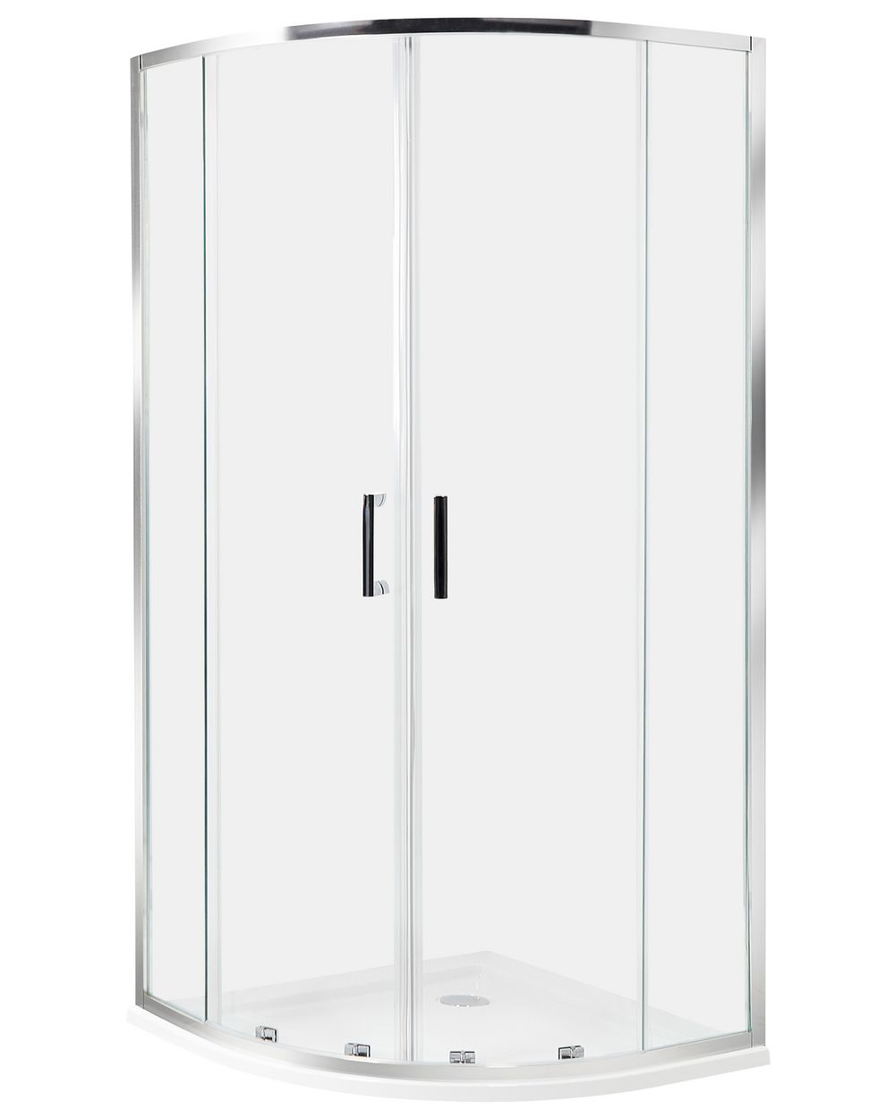 Shower Enclosure JUKATAN 900 x 900 x 1850 mm Silver