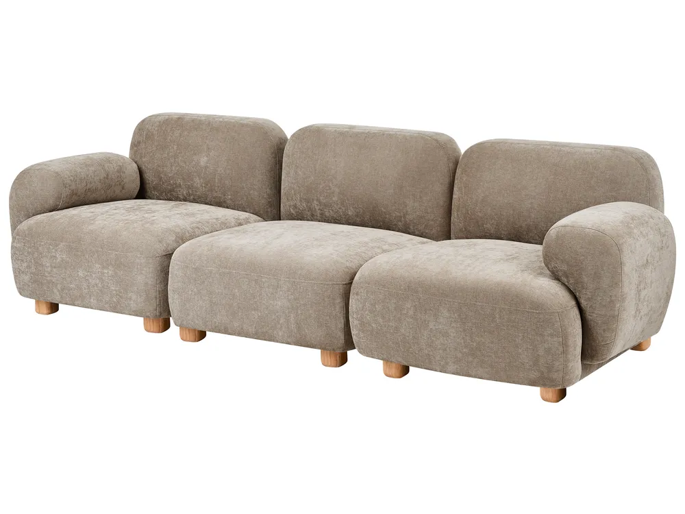 Modular Sofa 3 Seater AMLI Fabric Beige_1070241