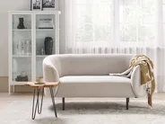 Divano 2 posti LOEN Tessuto Beige chiaro_867497