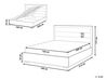 Bed met opbergruimte fluweel oranje 160 x 200 cm ROUEN_819165