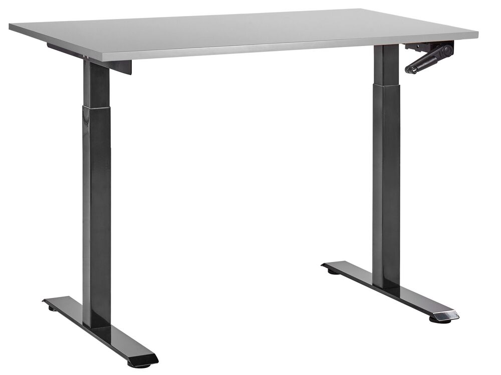 Manual Adjustable Standing Desk DESTINES 120 cm 72 cm Grey/ Black