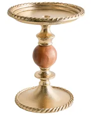 Świecznik VODNO 31 cm Metal Złoty_1012870