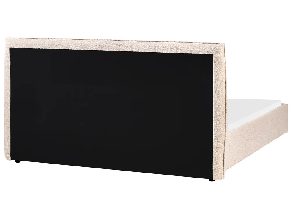 Wasserbett Bouclé LAVAUR 160 x 200 cm Beige_985888