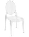 Set of 4 Dining Chair Transparent MERTON_690272