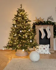 Świąteczna girlanda LED WHITEHORN 180 cm Ciemnozielony_904353