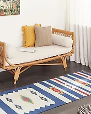 Rug VARSER Multicolour 80 x 300 cm Kilim Cotton_1187545