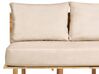 2-seters stoffsofa med bord beige SALO_932616