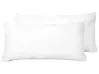 Set of 2 Bed Pillows ERRIGAL Low 40 x 80 cm Microfibre White