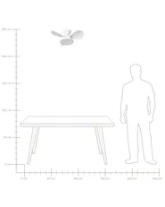 Ceiling Fan with Light PUNTI with Remote LED White_1032121