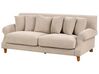 2 Seater Fabric Sofa Beige EIKE_918029