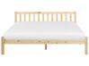 Wooden EU King Size Bed Light FLORAC_918230