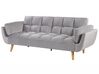 Velvet Sofa Bed Light Grey ASBY_788066