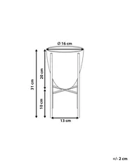 Donica na nóżkach LEFKI 16 cm Metal Miętowy_804749