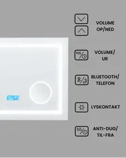 LED-badeværelsesspejl THAIX 80 cm 60 cm Sølv_940462