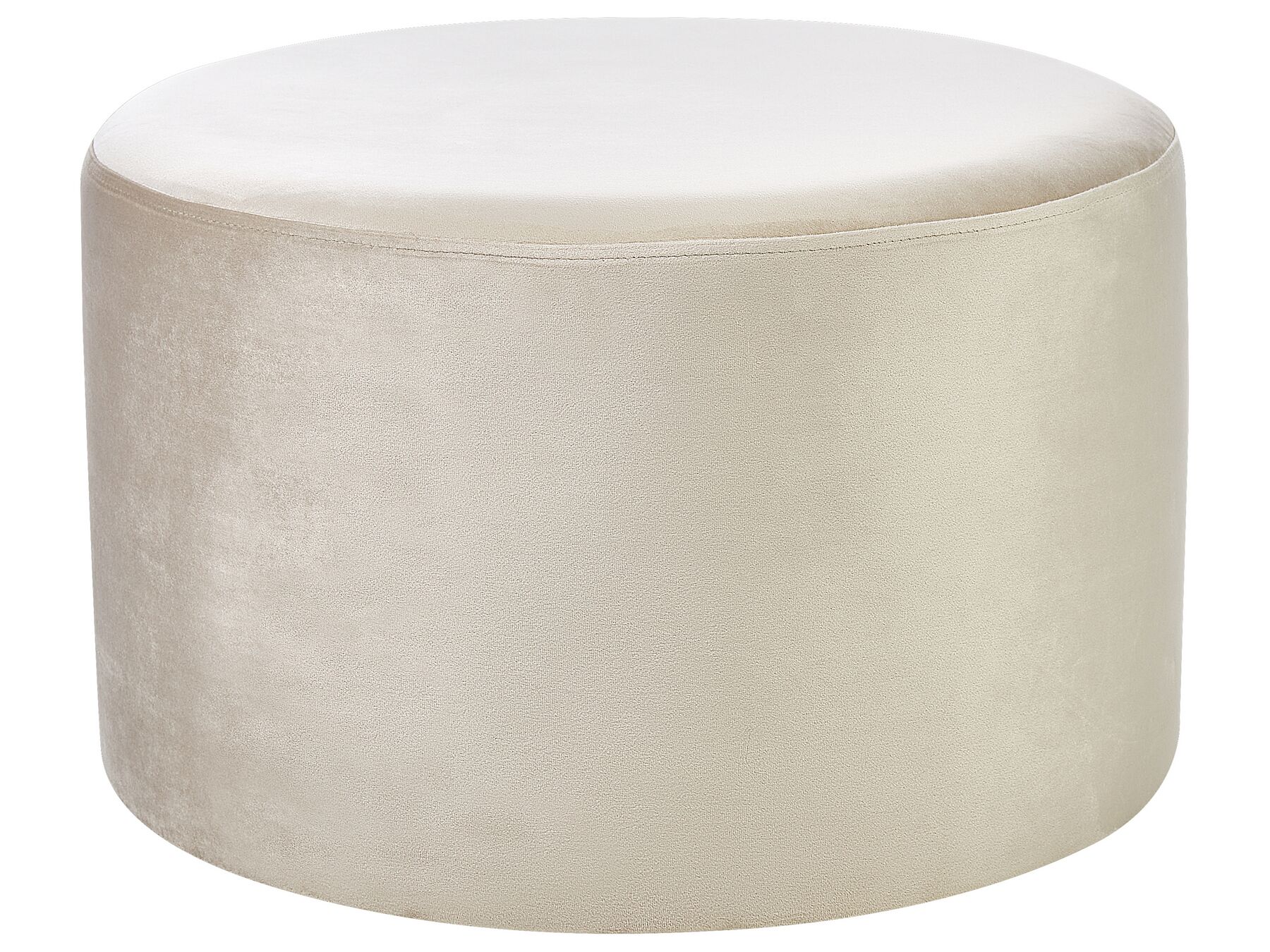 Pouf Samtstoff beige rund ⌀ 61 cm MILLEN_914674