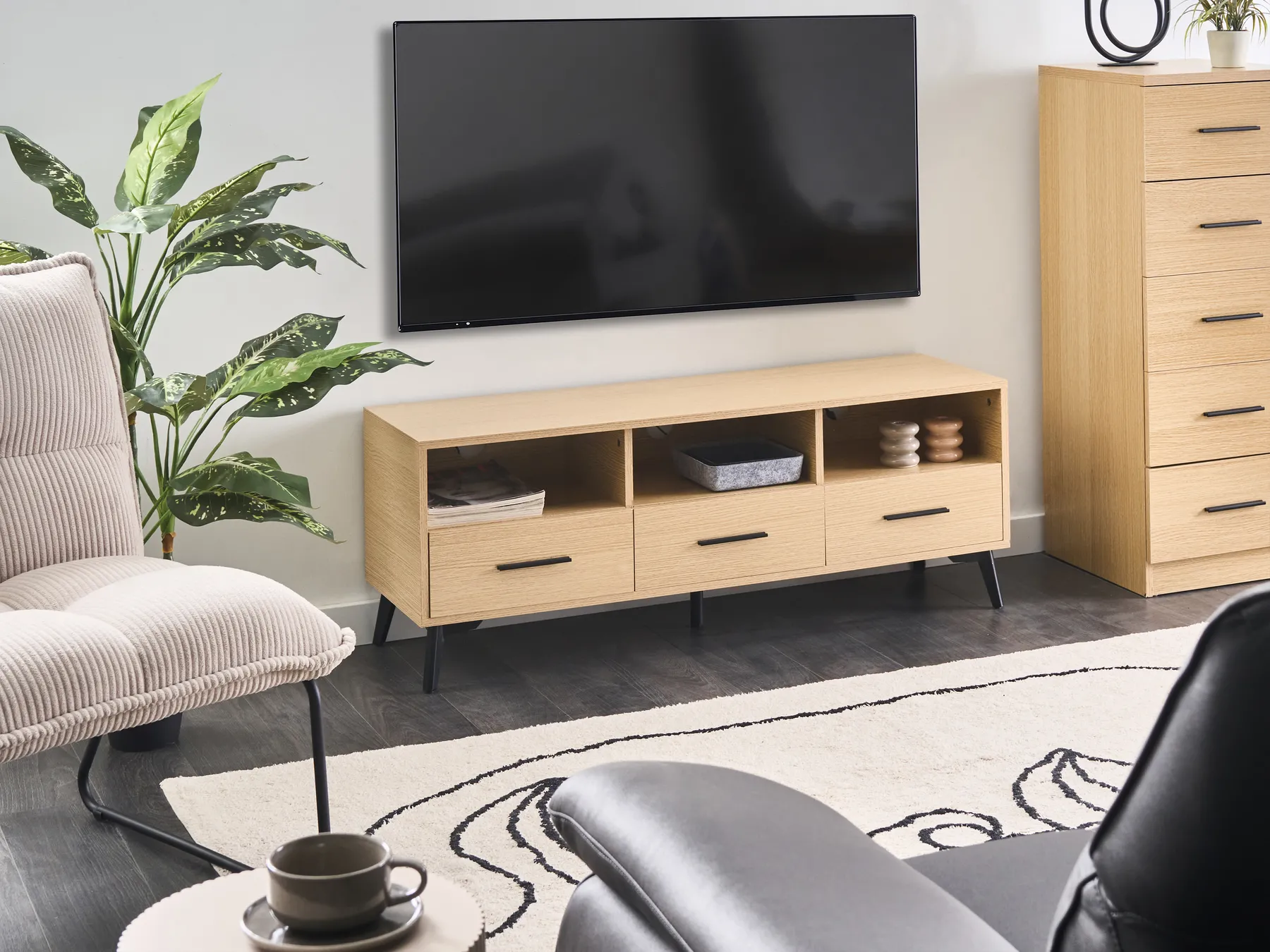 TV Stand KITIMAT Light Brown_1030784