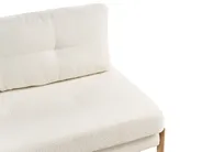 Living Room Set 3 Seater EDLAND with Pouffe Boucle White_1041150