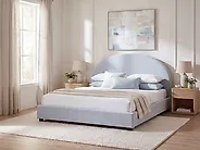 Bed Chenille VAUCLUSE 180 x 200 cm (EU Super King) Light Blue_1185512