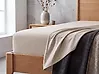 Fitted Sheet JANBU 90 x 200 cm Cotton Taupe